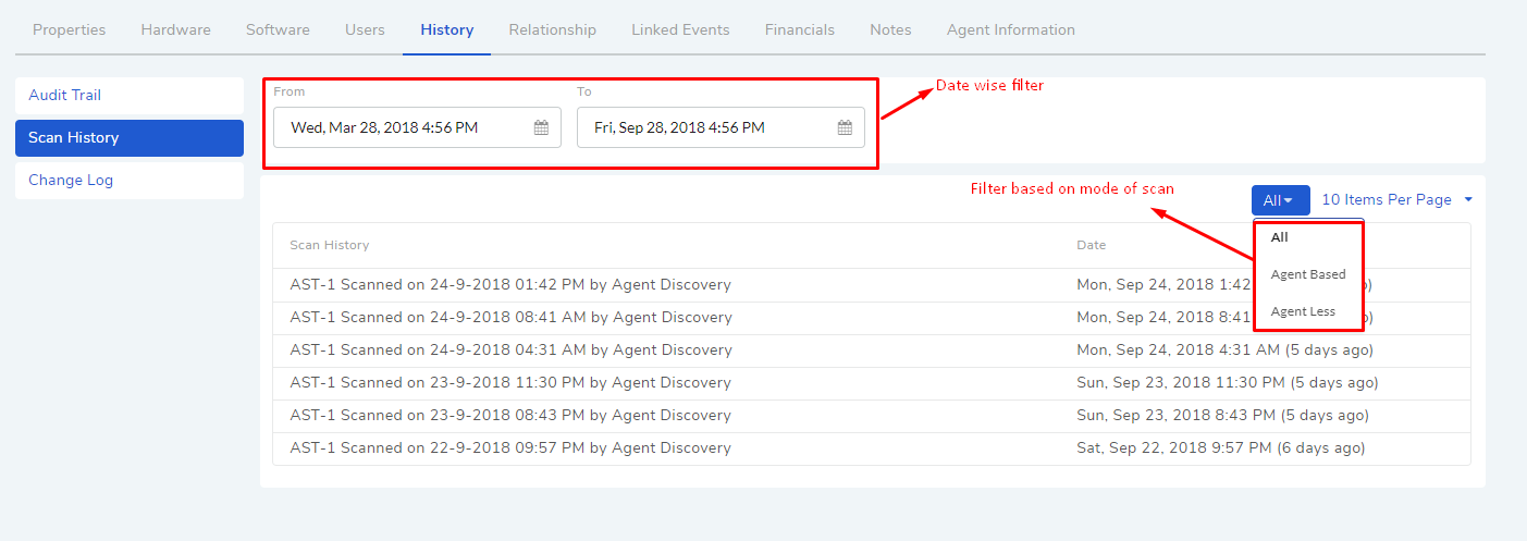 11.11. Asset Logs — Motadata ITSM User Guide documentation