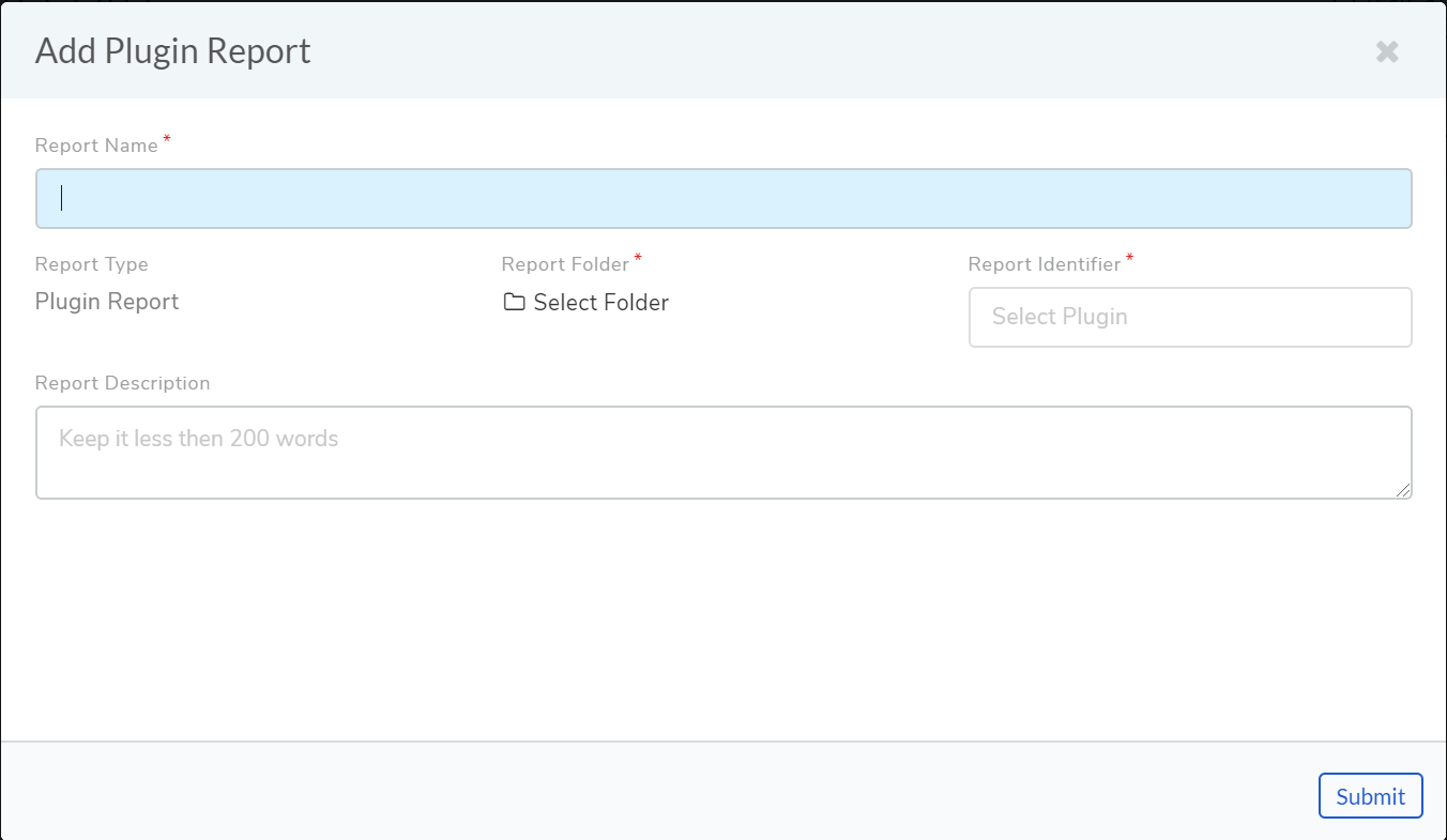 Create Report