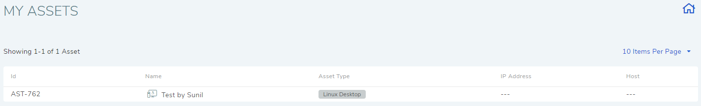 My Assets List