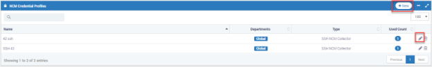 NCM Credential Profiles