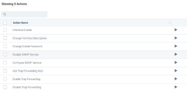 Default Actions