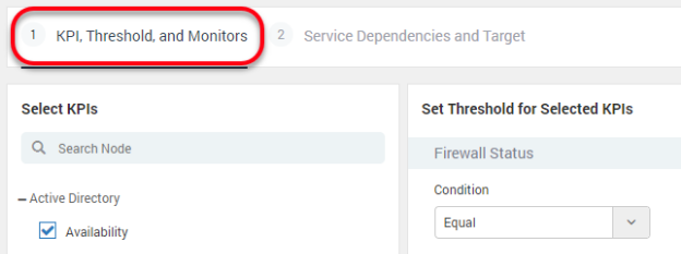 Define KPI Threshold and Monitors