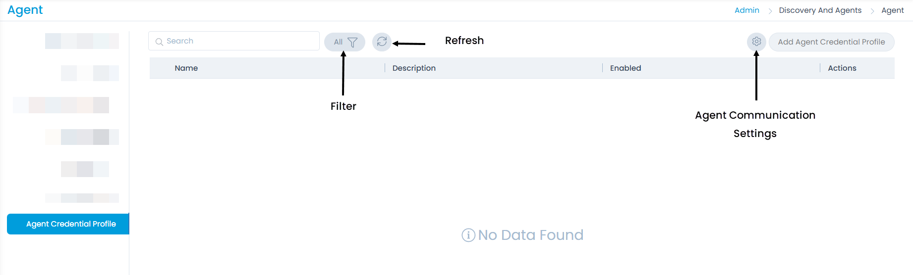 Agent Credential Profile Page