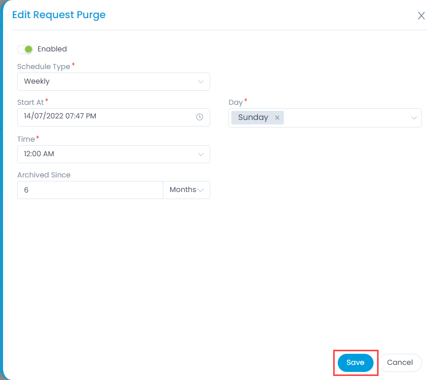 Edit Request Purging