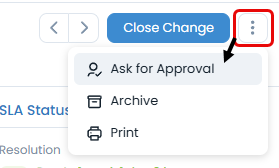 Ask for Approval option