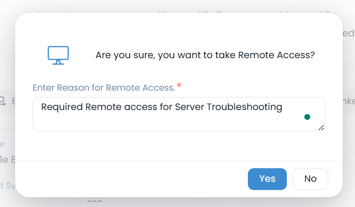 Confirmation Message