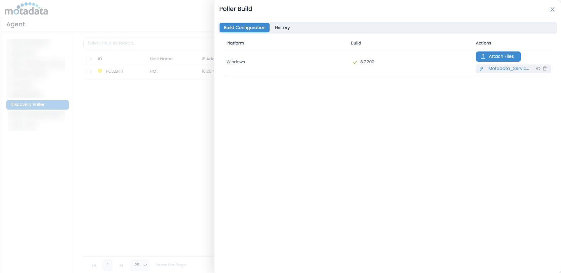 Poller Build Upload Popup