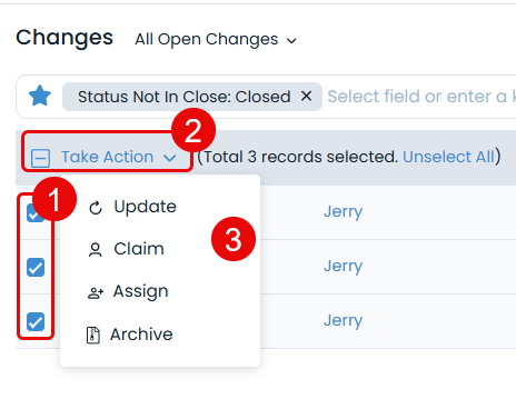 Bulk Operations in Change
