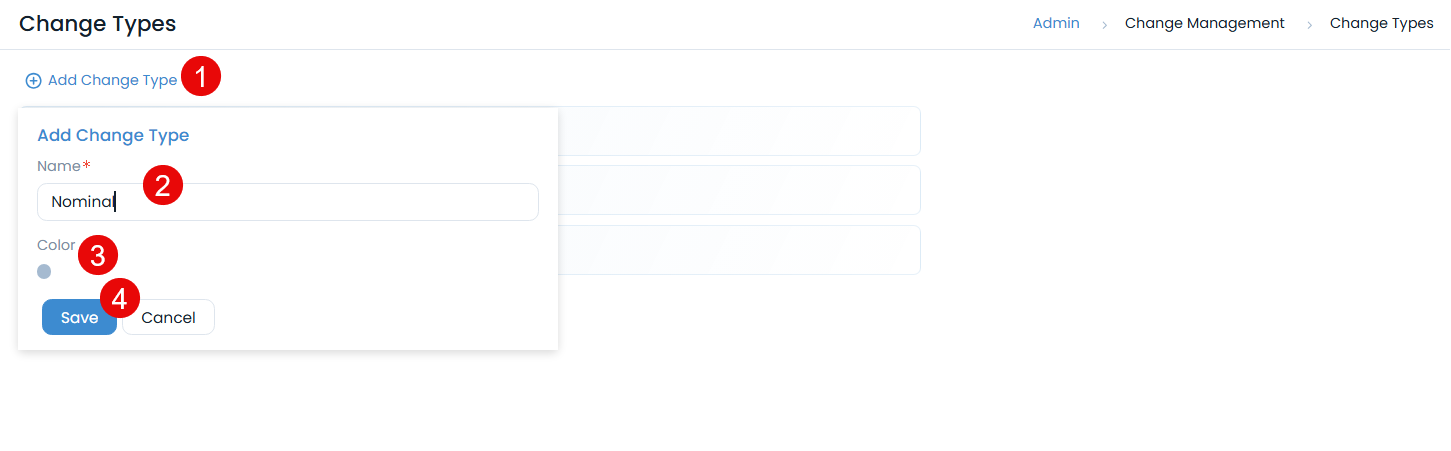 Adding a Change Type