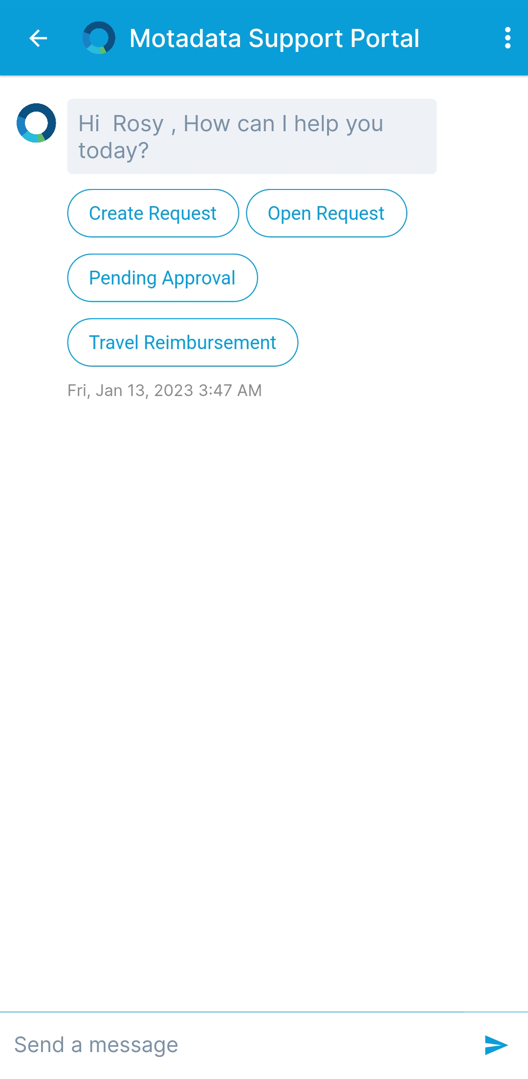 Chat Support after Login