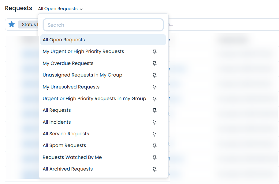 Default and Custom saved queries