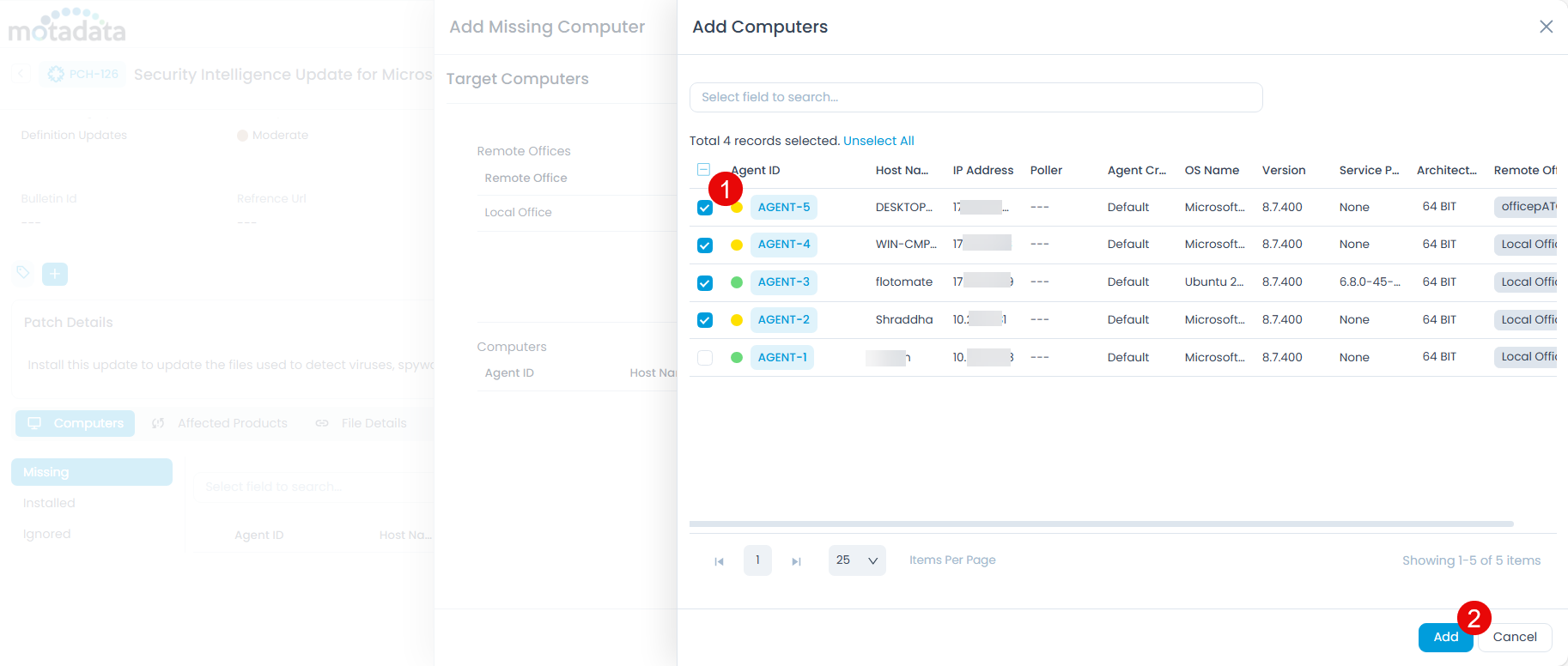 Selecting and Adding Computers