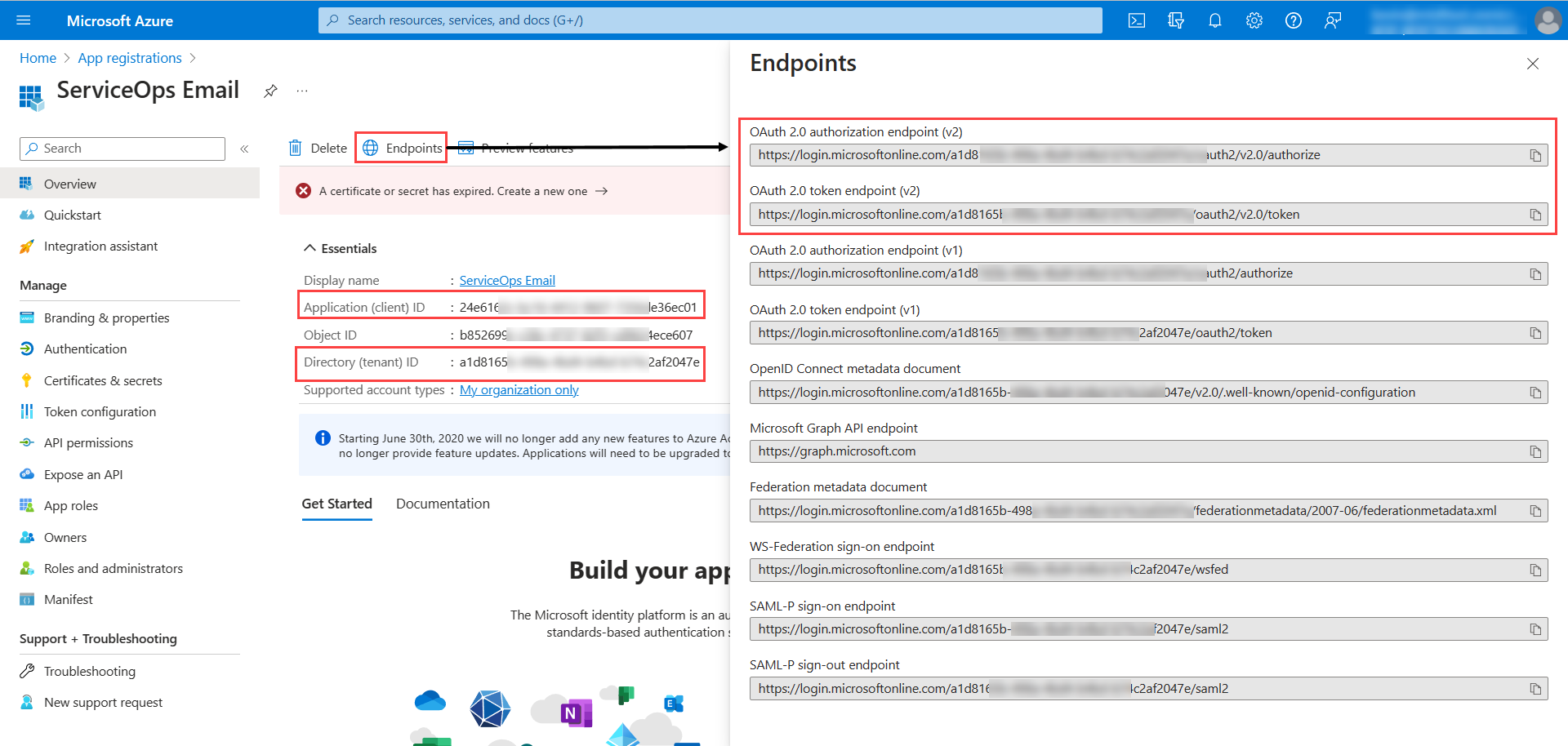 Authorization and Token URL