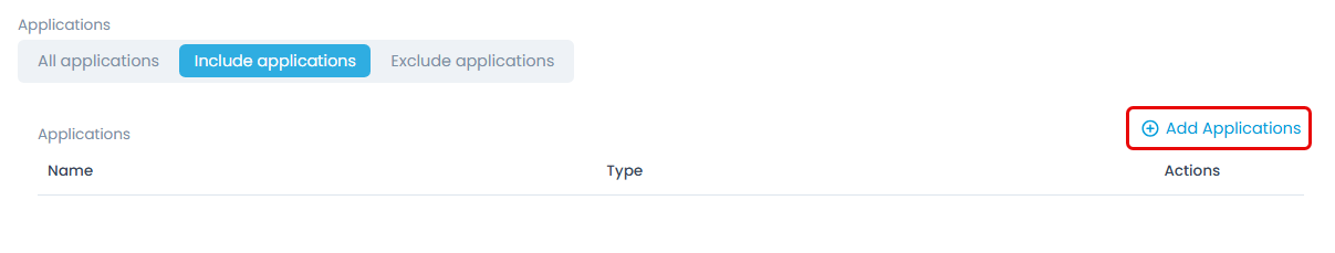 Add Applications Link