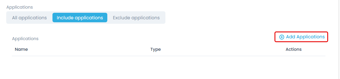 Add Applications Link