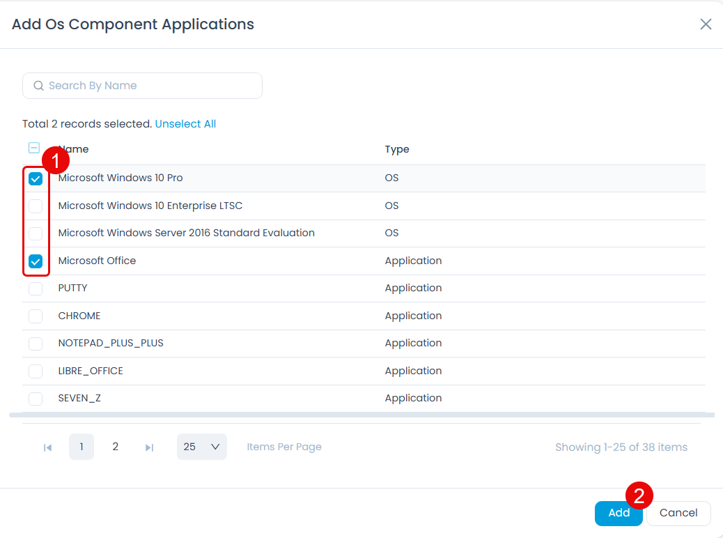 Adding OS Application to be Included