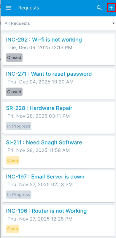 Create Incident After Login