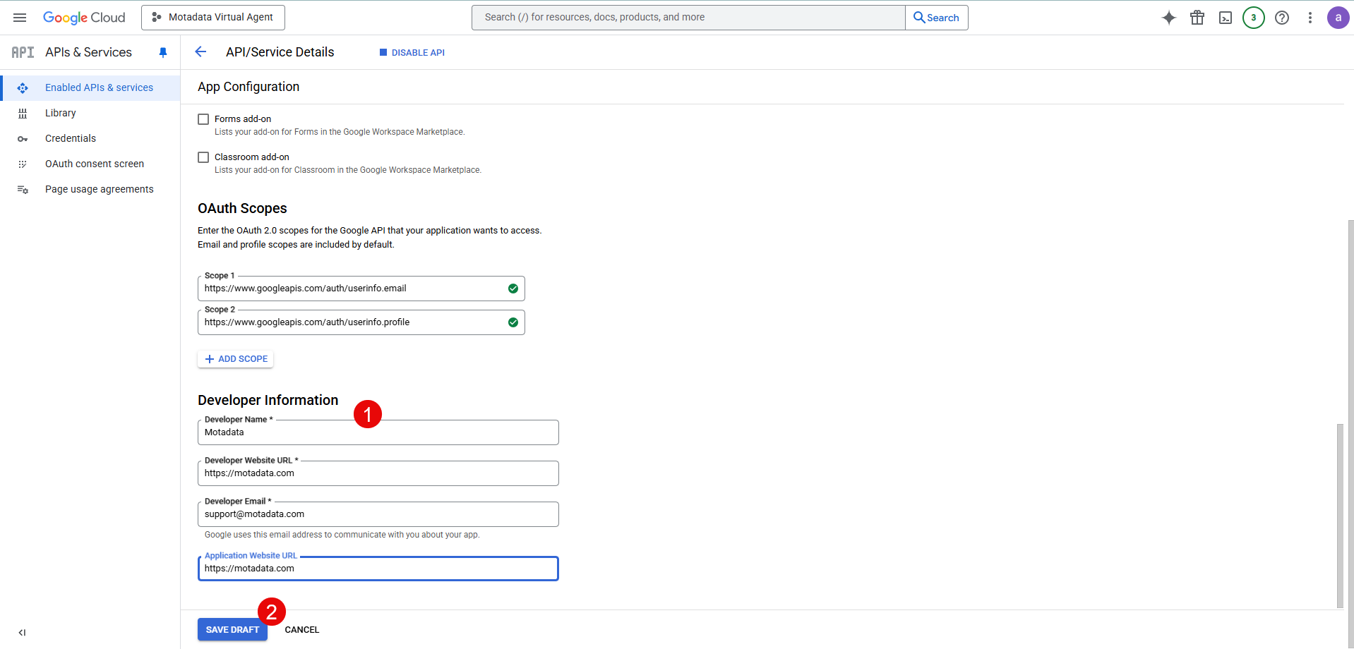 Marketplace SDK App Configuration