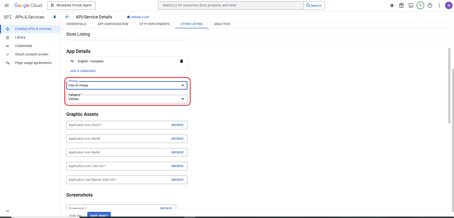 Marketplace SDK App Configuration
