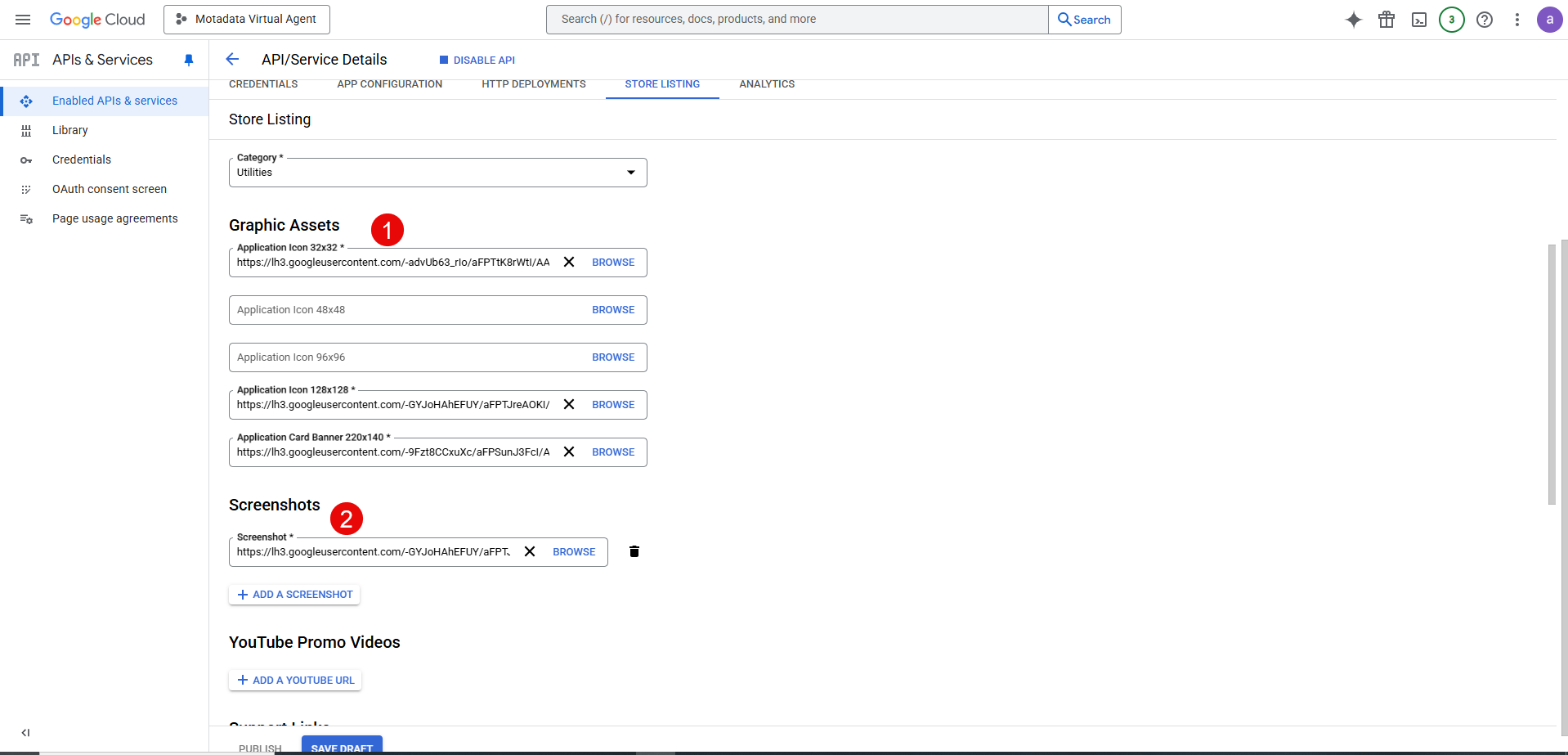 Marketplace SDK App Configuration
