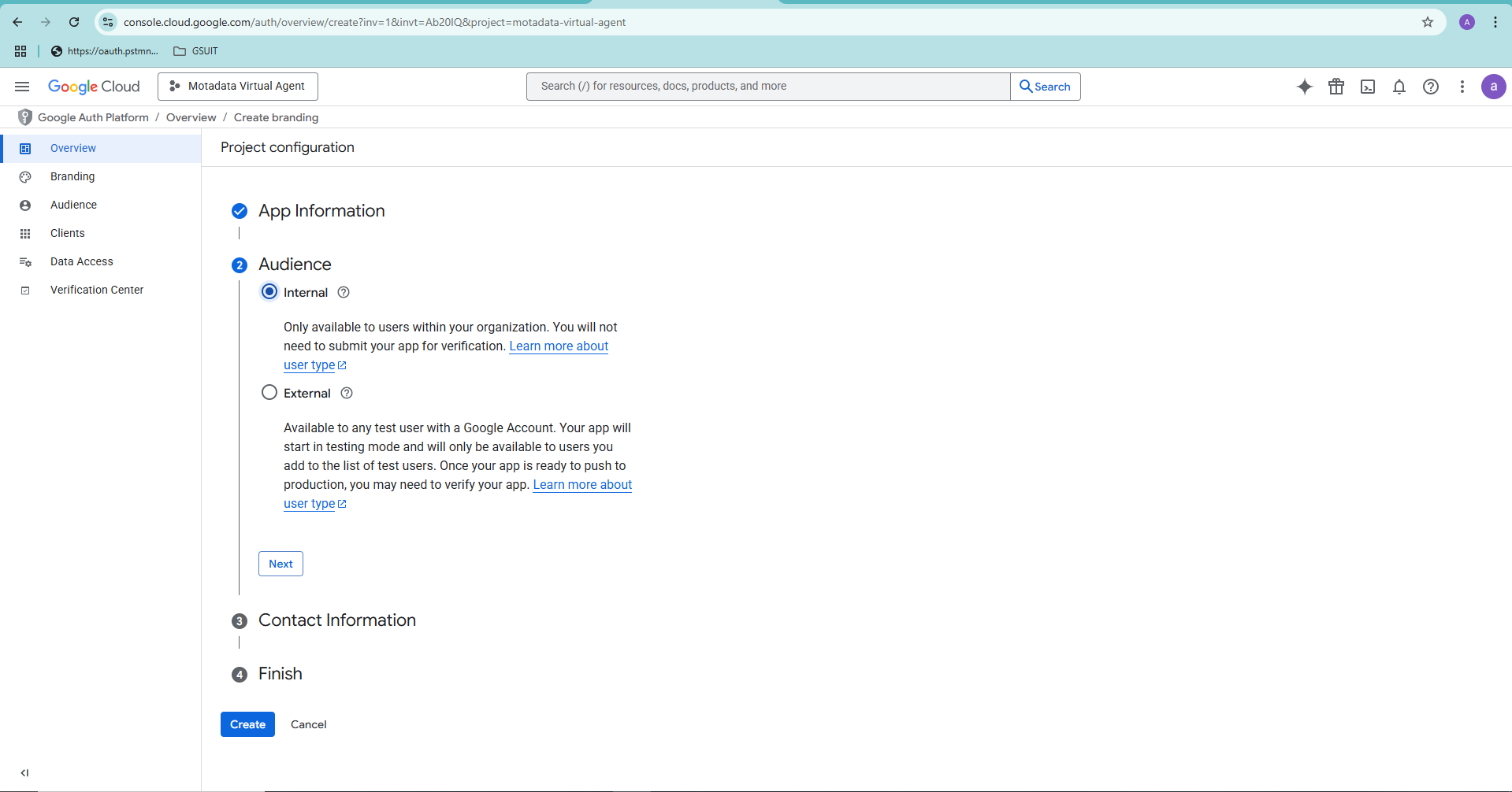 OAuth App Information