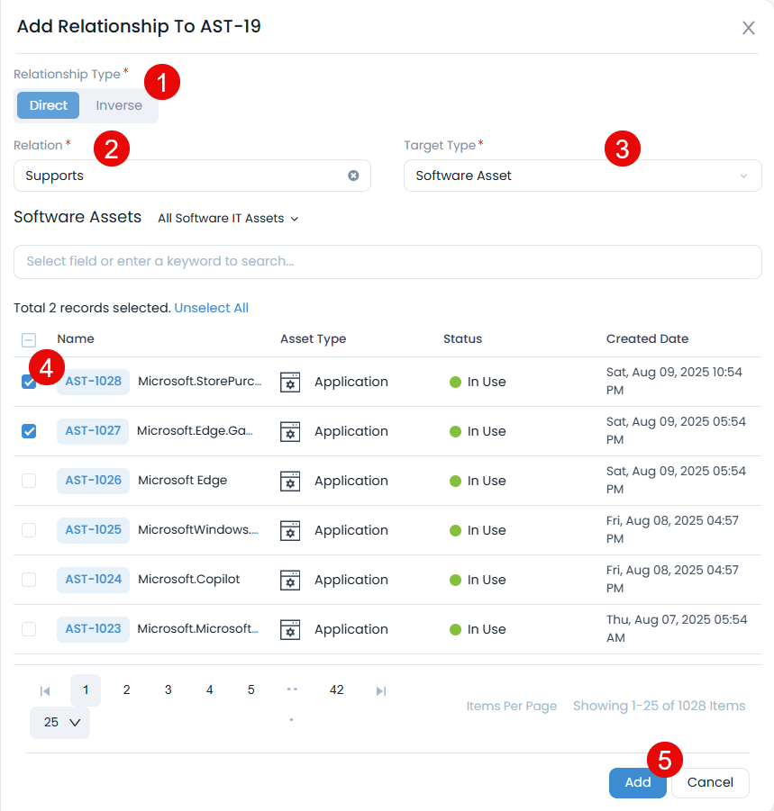 Adding Relationships