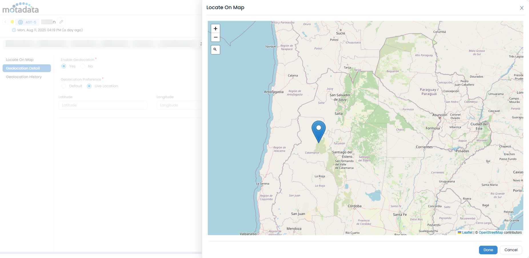 Default Asset Coordinates
