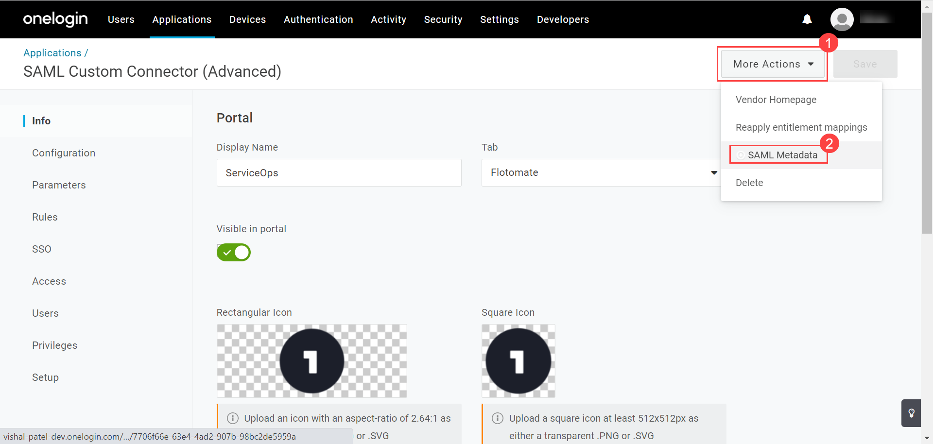 One Login - IDP Details