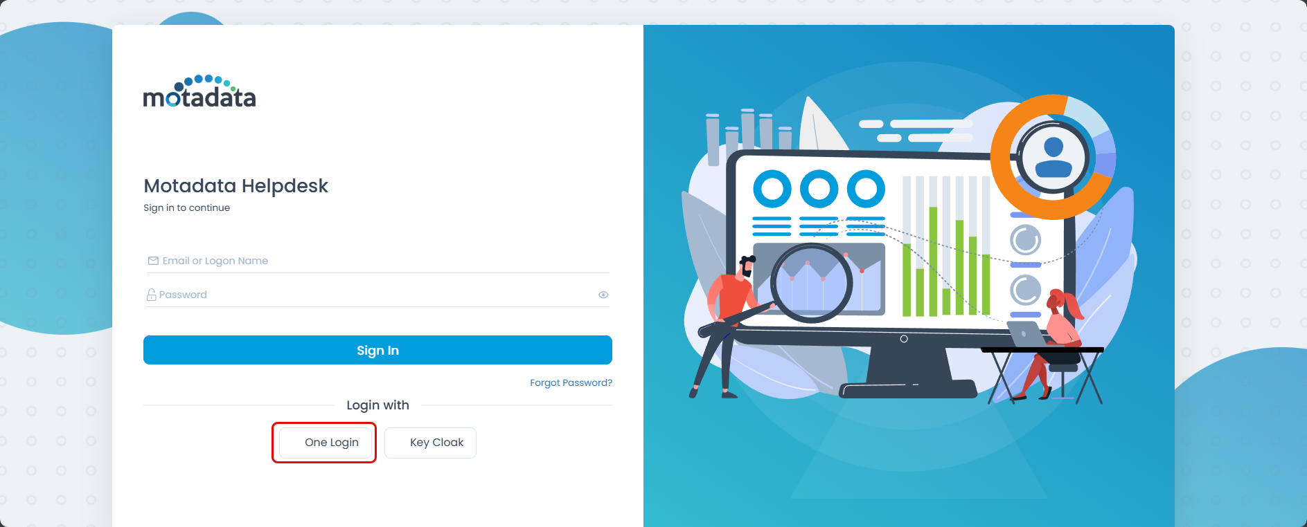 onelogin Sign-in Page