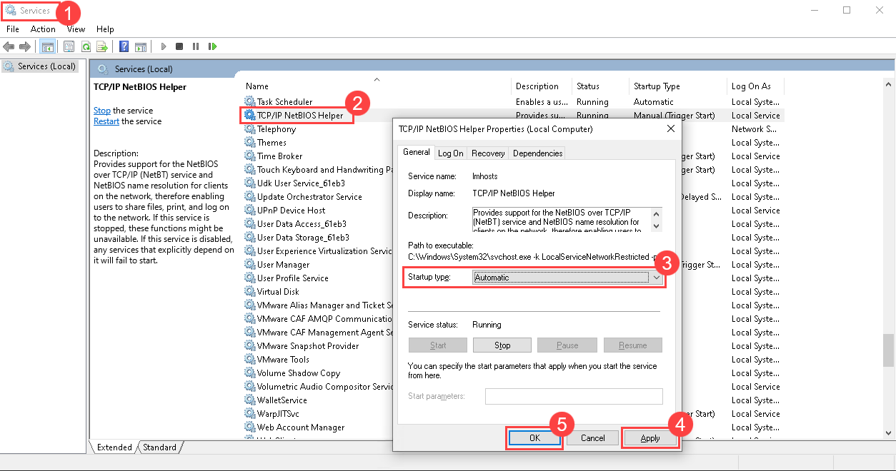 TCP/IP NetBIOS Helper Service