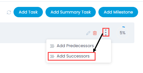 Add Successors Option