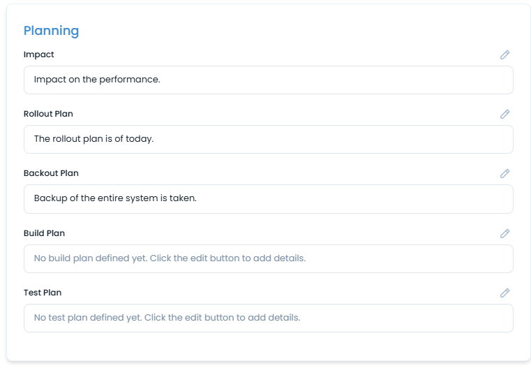 Planning the Release