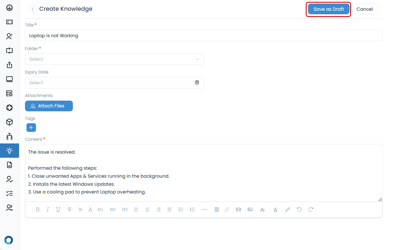 Converting Solution into Knowledge