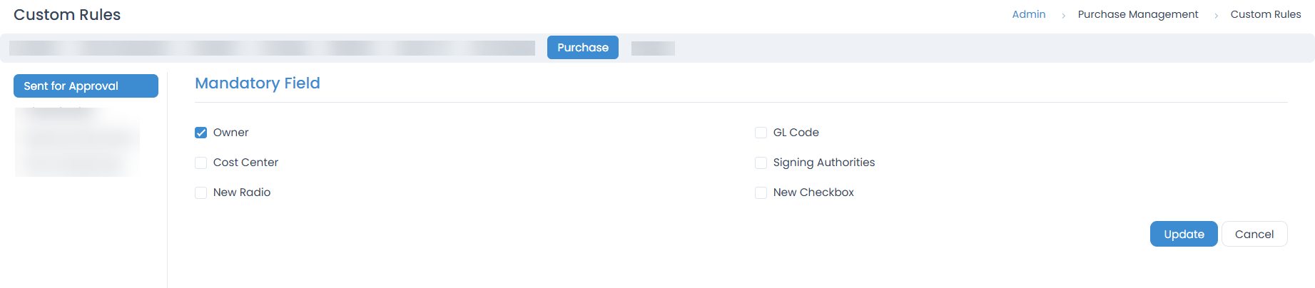 Rules to Approve a Purchase