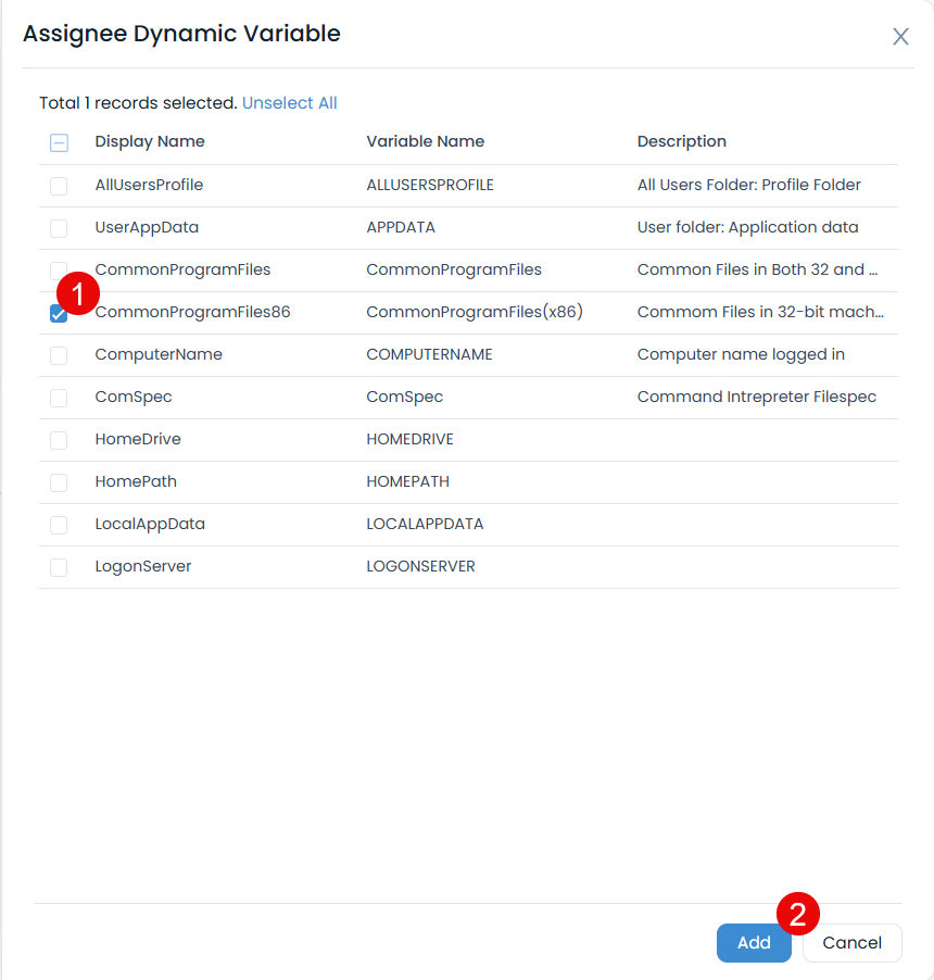 Assign Dynamic Variable