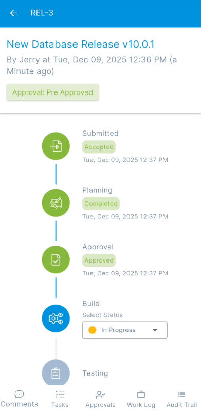 Release Details Page