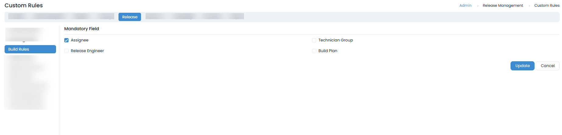 Rules to Build a Release