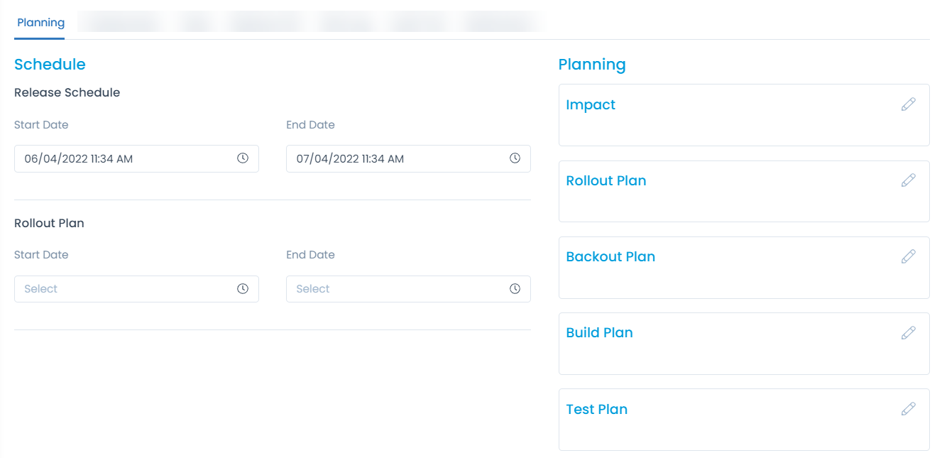 Additional actions for Release