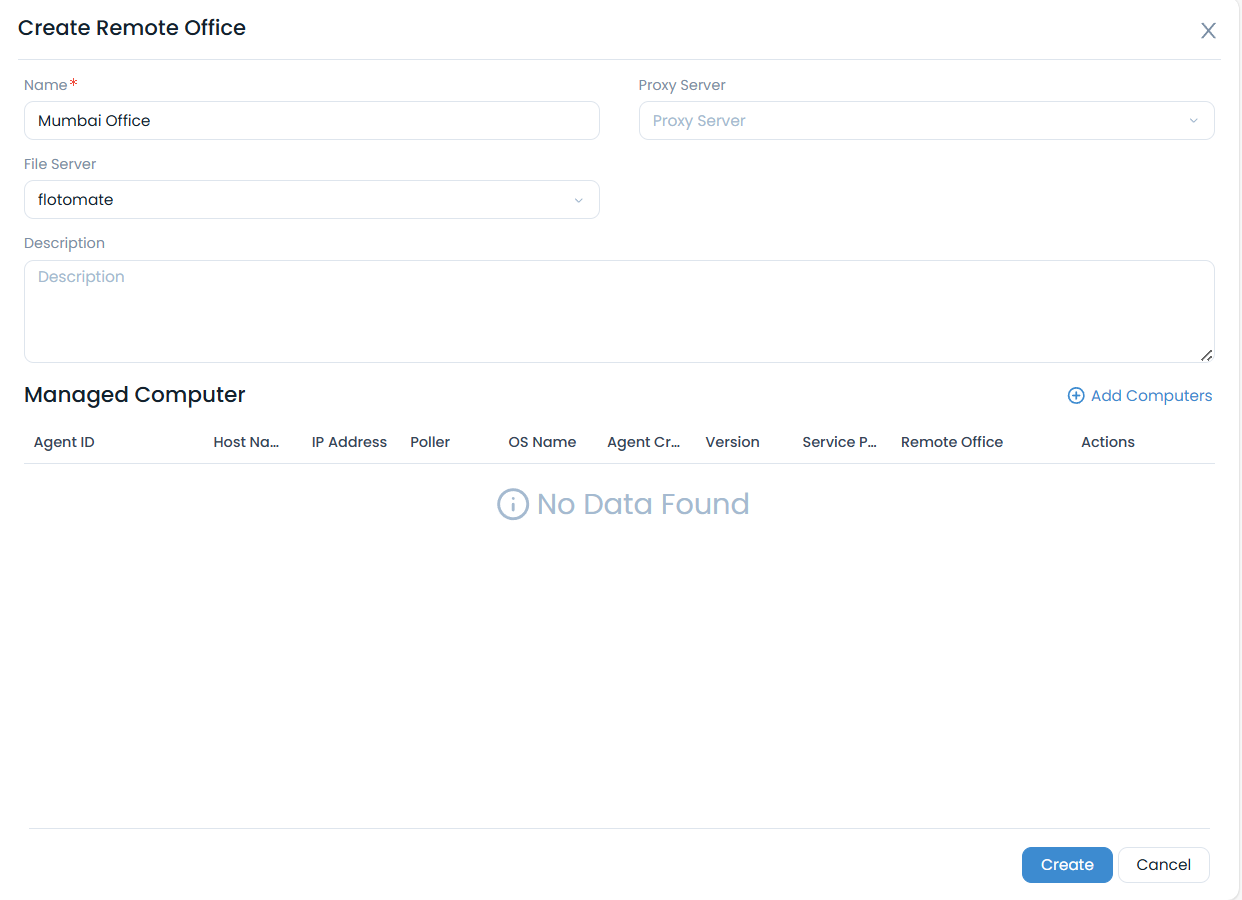 Create Remote Office