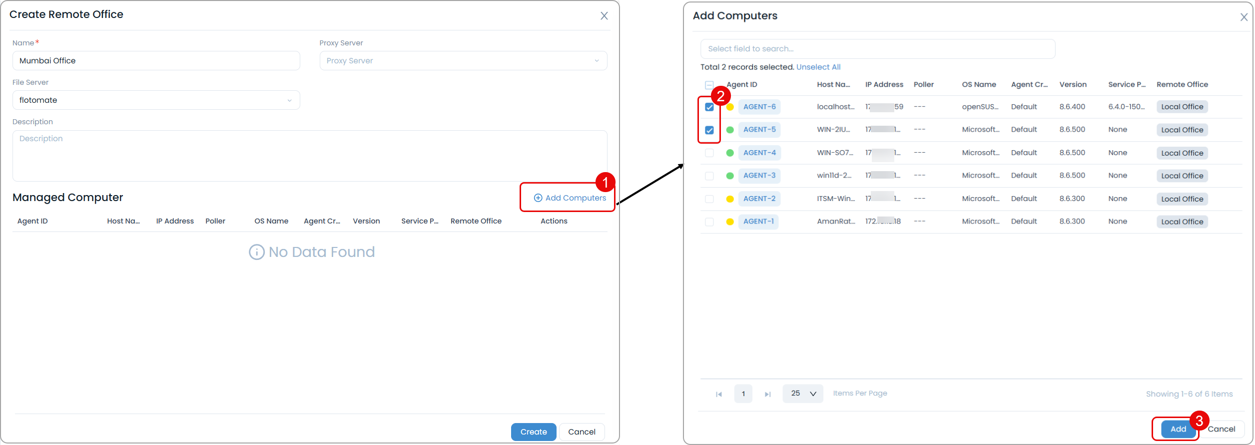 Add Computers to the Remote Office