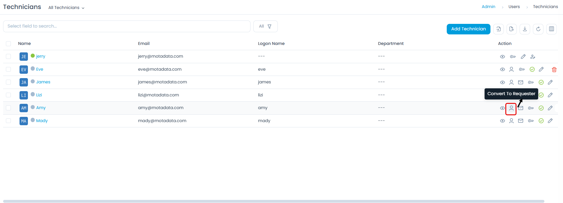 Convert to Requester