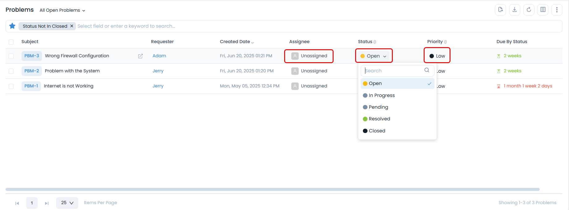 Inline Update Problems